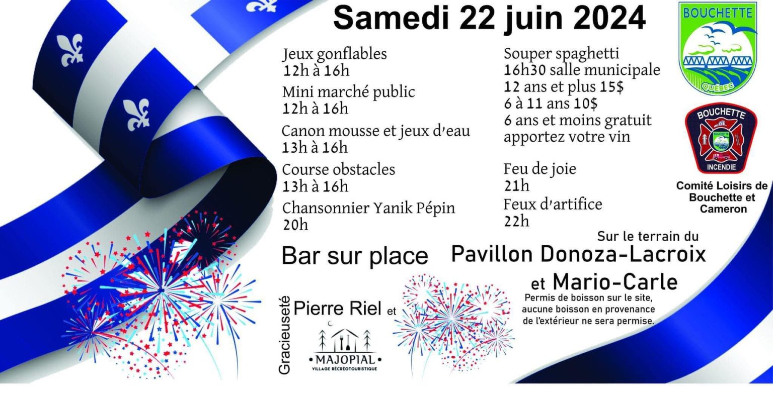 Fête nationale du Québec à Bouchette Tourisme ValléedelaGatineau